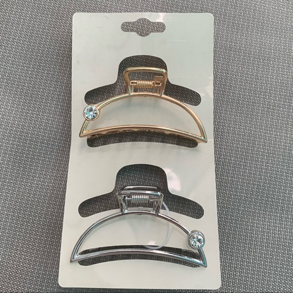 **2 hair claw sets**    Six 1'5 colorful claws +  two  3' metal claws - Picture 4 of 5